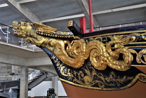 barbucomedie:The Royal Barge of King João VI of Portugal from Lisbon dated to 1778 on display at the