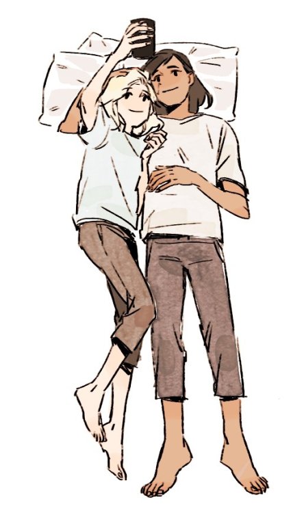 pharmercy-is-canon: Artwork by @guri_gom