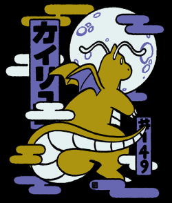 goldcuccoart:  Dragonite (Kairyu) - The Dragon Pokemon Inspired by the lighthouse episode.  