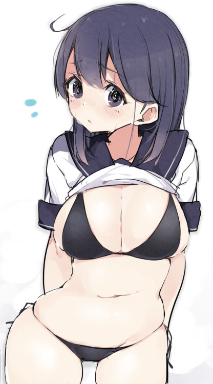 ushio (kantai collection) drawn by kayahara (kayaka) - Danbooru