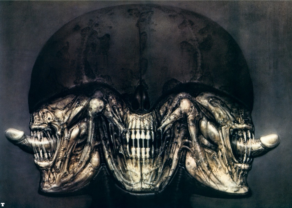 body-horror:  HR Giger - Necronom II (1977) “It was the eroticism in Giger’s