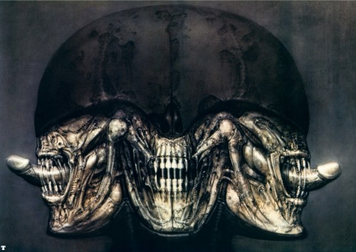 body-horror:  HR Giger - Necronom II (1977) “It was the eroticism in Giger’s work that had struck me immediately. Everything is merged, it’s a very ‘organic’ … I think, I think finally when you want to be really scared, you’ve got to have