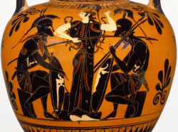 Hellenismo:  Scenes From The Mythological Trojan War Decorate This Athenian Black-Figure