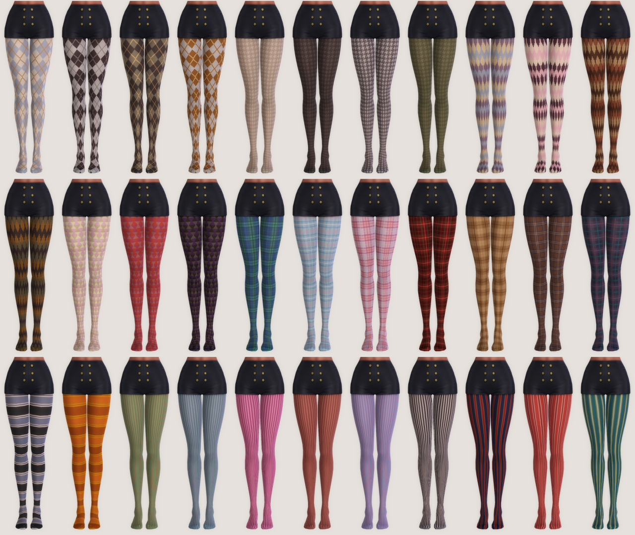 gladly — Menswear and Plaid Pattern Tights We've been up