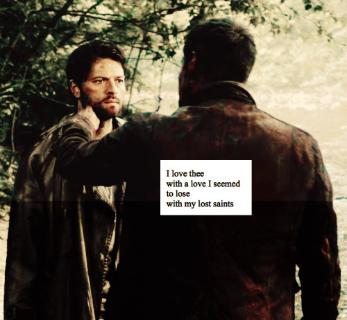 freckles-and-wings:  Deancas + PoetryHow do I love thee? Let me count the ways. (x)