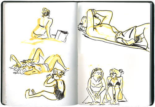 various sketchbook doodles and life drawing