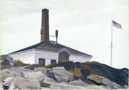 artist-hopper: House of the Foghorn, I, 1927, Edward Hopper