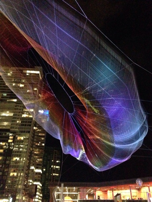 “Skies Painted with Unnumbered Sparks by Janet Echelman for TEDTalks 2014.