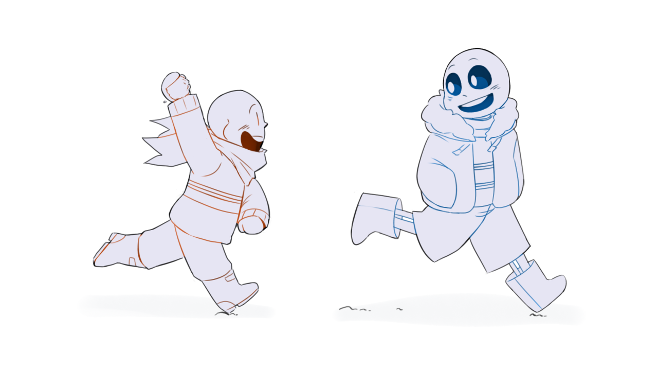 gowithoutsleep:  @ongoinginfinity here’s some baby bones playing in the snow~ 