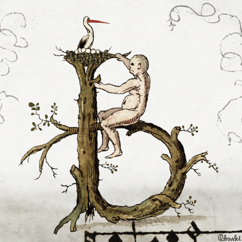 Initial ‘B’ - Chansonnier de Zeghere van Male. Cambrai, Bibl. mun., ms. 0126, B f. 022v - vue 2