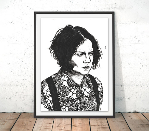 I have a whole bunch of JACK WHITE/THE KILLS/THE WHITE STRIPES/THE DEAD WEATHER Illustration prints 
