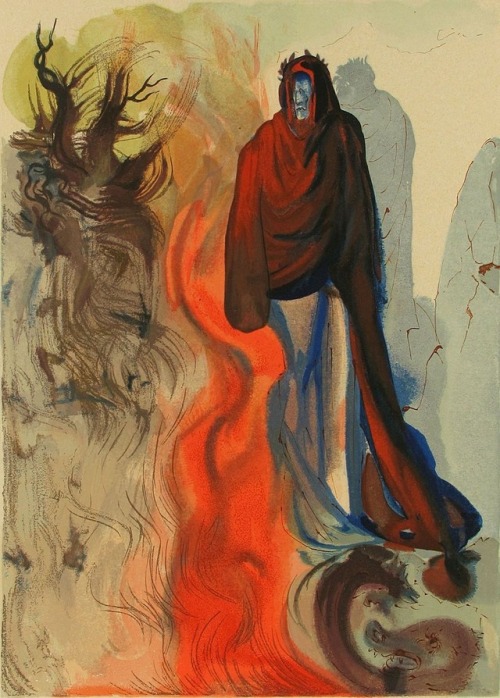 destroyademons:Dante’s Inferno illustrated by Salvador Dalì.