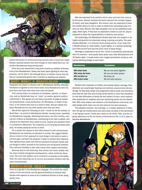 mandowords: The Mandalorians People and Culture - Star Wars Insider issue 86