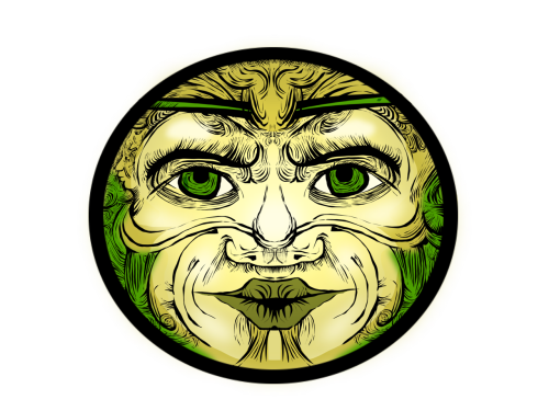 greenmanwest:Four quick masks - for possible use as buttons on my website.