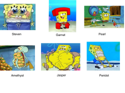 pearlygoat:  Steven universe as spongebob 