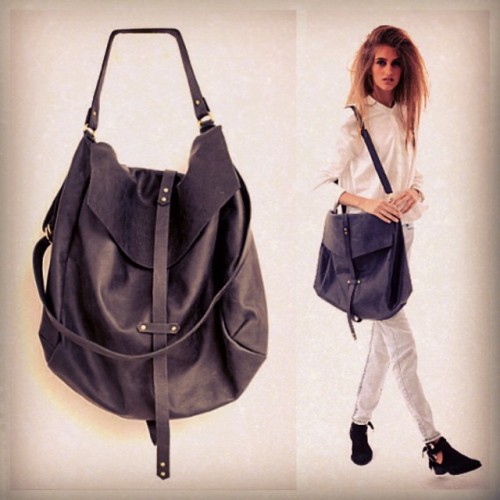 @stellaandlori you have found my weakness with this gorgeously Handcrafted Black Leather Hobo Bag! c