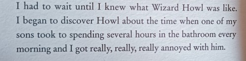 Im Sick With Flu So Naturally I Picked Up My Newly Bought Copy Of Howl's Moving Castle Which Includes