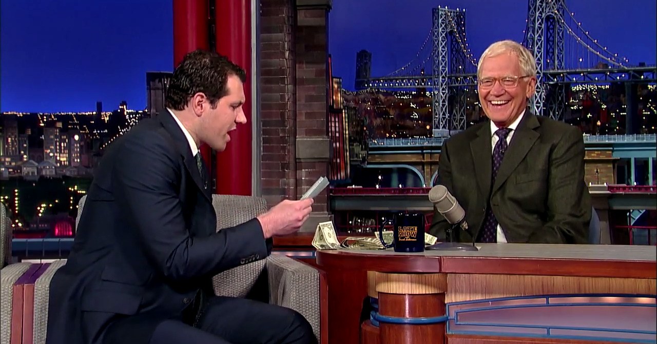 Billy Eichner and David Letterman Play Games and Scream at Each Other  Billy Eichner made his Late Show debut and gave David Letterman the full Billy on the Street treatment. Letterman couldn't get enough.