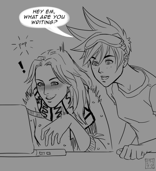 trixdraws: Emily is all of us, actually. Poor Tracer. BONUS: 