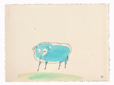 archivesofamericanart:On the third day of GIFmas my truelove gave to me: Three stacked sheep, two Ta