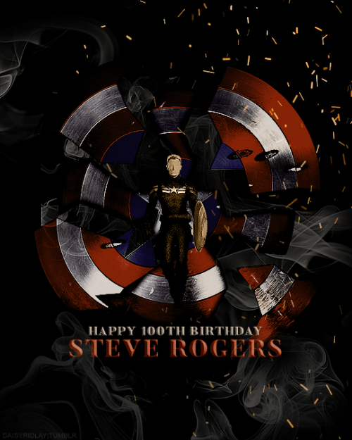 daisyridlay:Happy 100th Birthday to Steve Rogers!