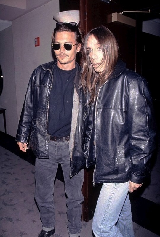 winona — vintagesalt: Johnny Depp & Iggy Pop, 1995