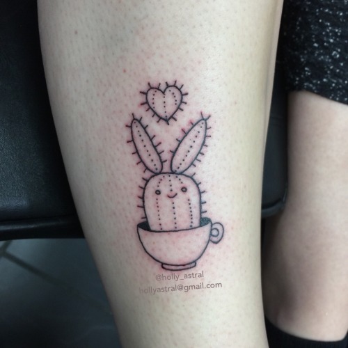 XXX holly-astral:  Little bunny cactus in a teacup photo