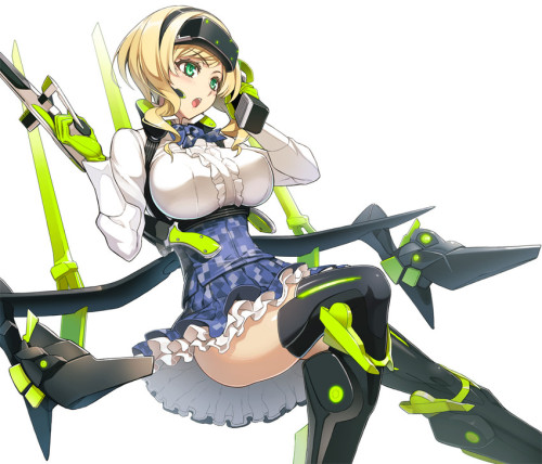 lyusya (gunslinger stratos) drawn by ookuma (nitroplus) - Danbooru