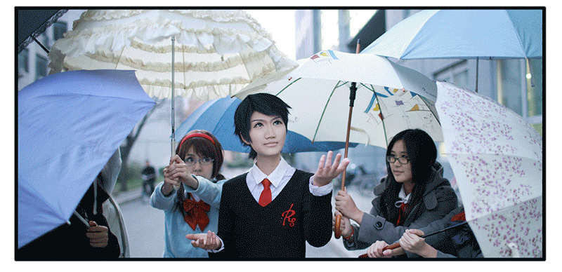 Gekkan Shoujo Nozaki-kun cosplay translated by yaoi-blcd 【GIF】#月刊少女野崎君# 为保证观看效果