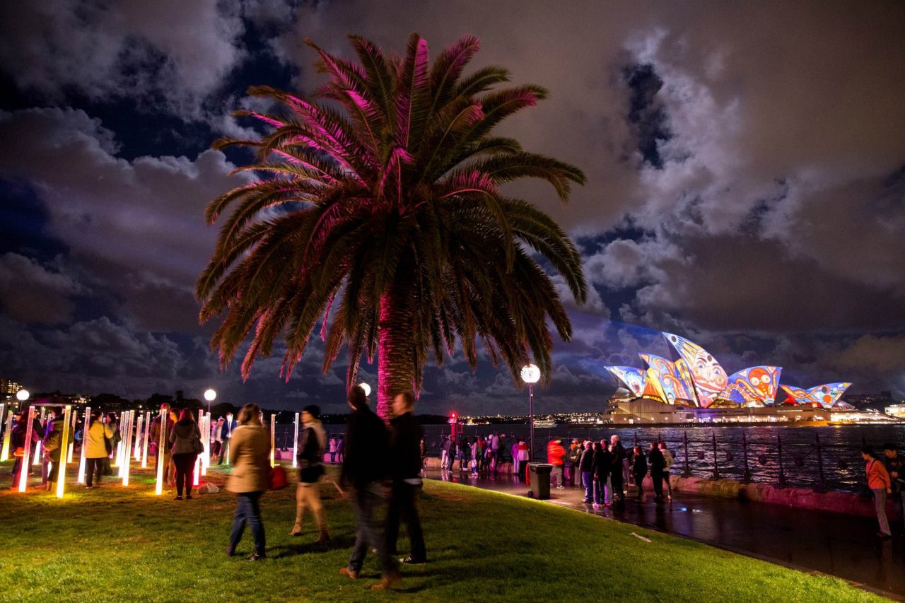 Embellishing an icon (the Sydney Opera House is transformed during the Vivid Sydney