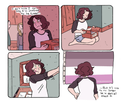 troubledminnesotan: A Pride Month comic about quietly being proud to be queer