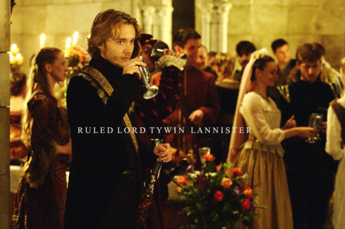 tyrionlannisters: lannister appreciation week → pre-asoiaf (tywin and joanna) He was not t