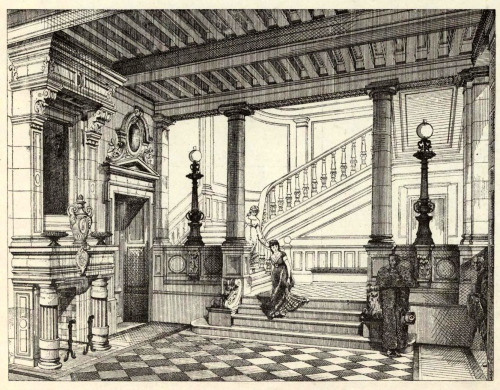 Design for a staircase lobby Paris