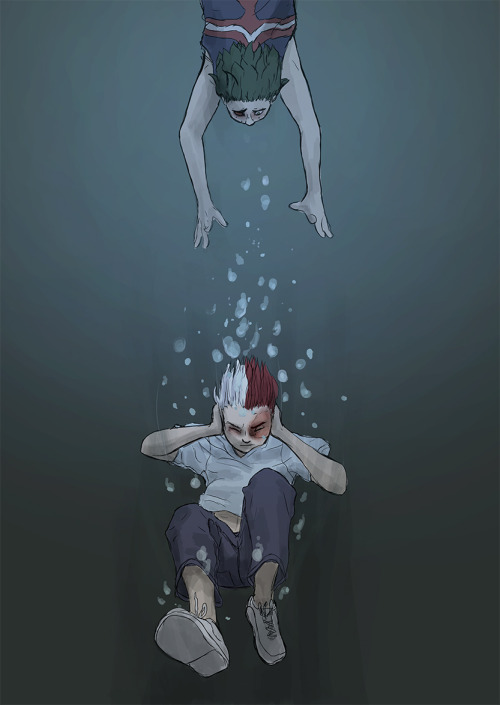 So, I freak out every time I look at this art made for Submerged by @crazyclarabr. It’s very v