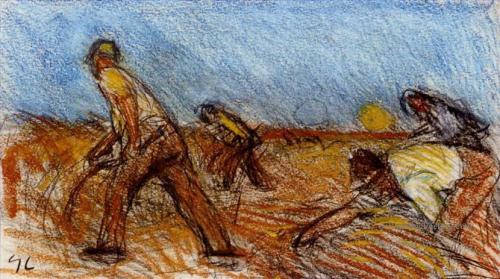 Harvest, reapers, farmers, haymakers &hellip;.-  The Harvest   Maurice de Vlaminck ,-  The Veteran i