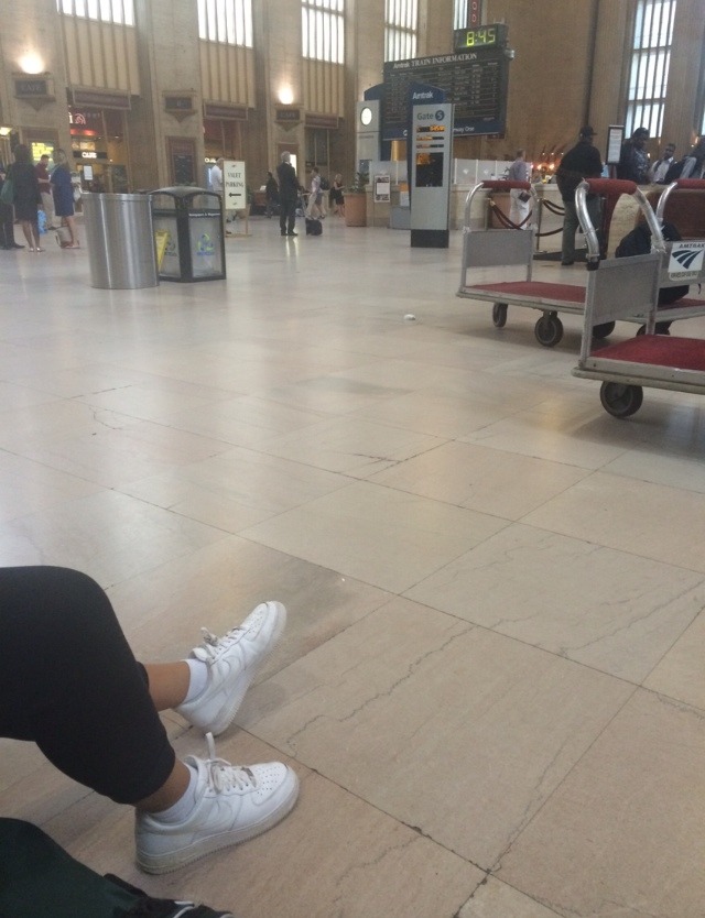 u and ur little white sneakers
