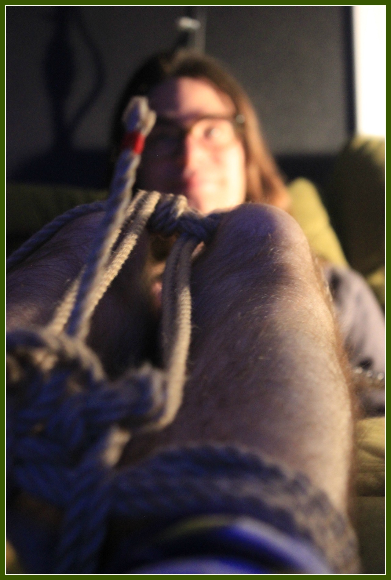 Missing my boy, and remembering the sweet feel of marks on his skin from my ropework.