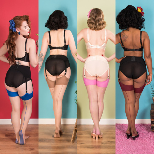 whatkatiedidlingerie:Our collection of Glamour Seamed Stockings - all available over on our website!