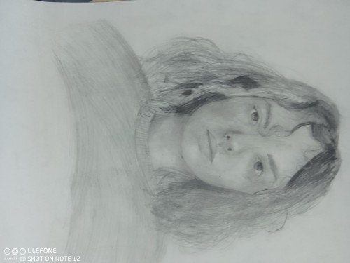 School Drawing, Self-portrait