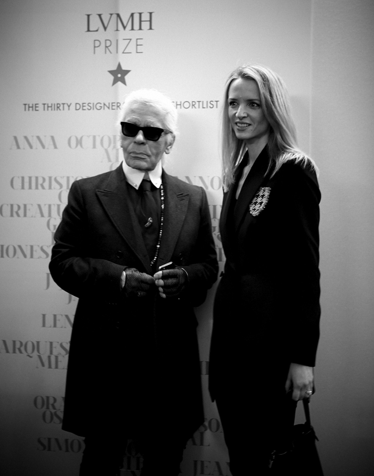 BUREAU BETAK — LVMH PRIZE Karl Lagerfeld and Delphine Arnault