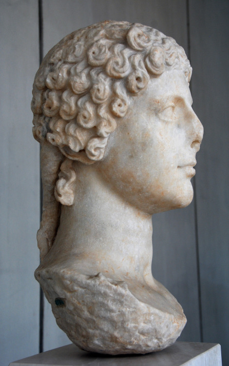 myglyptothek:Portrait of Agrippina the Younger. 41-54 AD. Marble. Acropolis Museum, Athens. Inv. NAM