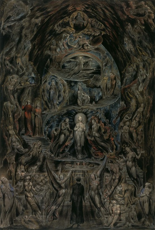 magictransistor:William Blake. Epitome of James Hervey’s ‘Meditations among the Tombs’. 1825.  