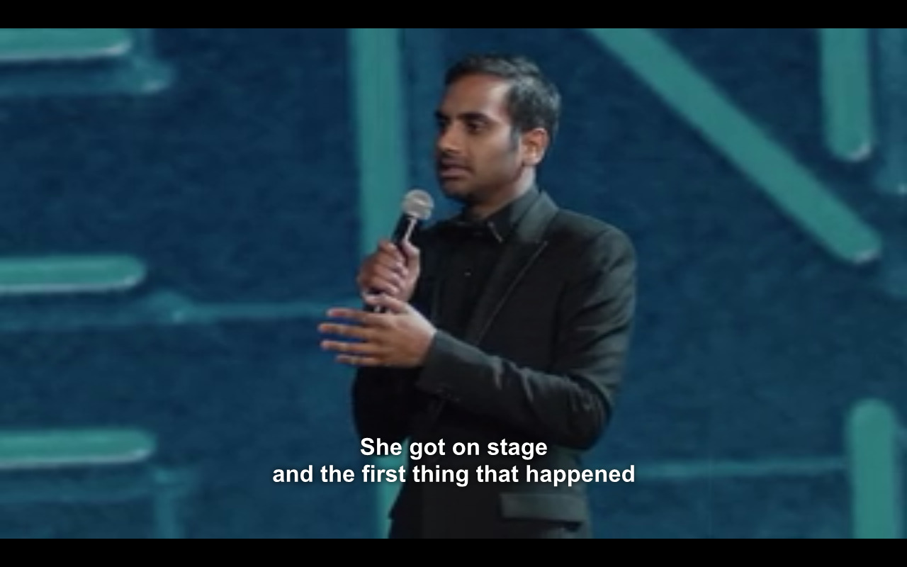 Aziz Ansari - Madison Square GardenOn street harassmentOn street harassment pt. 2On