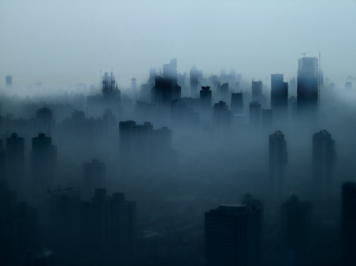 Serge Horta (b. 1978, based Hong Kong) - Shanghai Fog, Shanghai, China, 2009  Photography