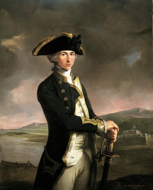 karoline-von-manderscheid:John Francis Rigaud:Portrait of the Young Horatio Nelson, 1781.