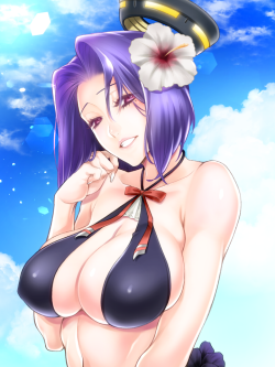 Indigopinkxxx:  龍田ちゃんの水着グラほんとありがとうございました。