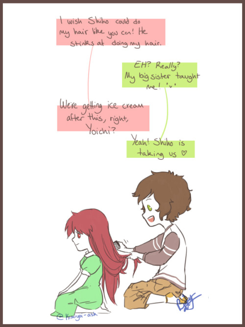 kimiyoi-ask: Kimizuki: the two people I love the most getting along so well….I couldn’t