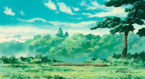 ghibli-collector: Cloud Strewn Skies Of My Neighbor Totoro - Art Director Kazuo Oga (1988)