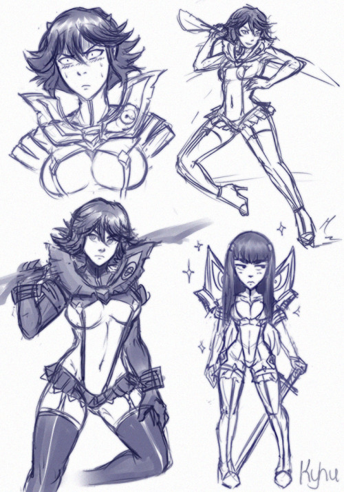 k-y-h-u:  old klk doodles I forgot about  thank you Kyhu-sama~ <3 <3 <3