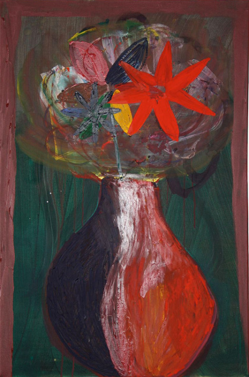 Mattias Dornfeld Untitled (Blumenstrauss), 2009 Acrylic on canvas, 35.5 x 23.5 inches